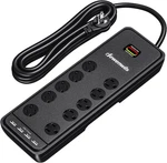 Dewenwils 10-OUTLET Surge Protector Power Strip With 4 Usb Ports, 15 Ft Long Ext. Fixed Price $32.95.