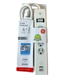 Usb Surge Protector Power Strip Outlet + 2 Ports 3FT Cord 450 Joules. Fixed Price $17.97.