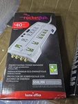 Rocketfish Energy Saving 12 Outlet Surge Protector And Power Manager. Fixed Price $65.99.