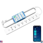 Ghome Smart Power Strip, 6 Outlets, 3 Usb Ports, Wifi Surge Protector, 7.18 Ft. Fixed Price $104.98.