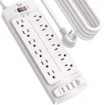 Power Strip, Tcstei Surge Protector With 12 Outlets And 4 Usb Ports, 20 Feet .... Fixed Price $56.37.