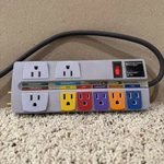 Monster Power Audio Video Center AV700 8 Outlet Strip Surge Protector Y2K. Fixed Price $15.34.
