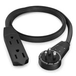 Maximm Cable 2 Ft 360 Rotating Flat Plug Extension Cord, 16/3 Awg Multi Ou.... Fixed Price $20.71.