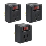Dewenwils Grounded Single Port Power Adapter On/off Switch Plug Outlet. Fixed Price $15.99.