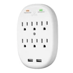 Globe Electric 6 Outlet Adapter White. Fixed Price $17.99.