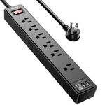 6 Ft Extension Cord Power Strip - Ondog Ac Outlets And 3 Usb Ports Surge Pr.... Fixed Price $24.03.