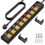 Crst Outlet Heavy Duty Power Strip With Individual Switches, 15A/1875W Meta.... Fixed Price $72.92.