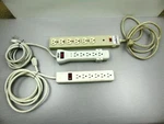 Lot Of 3 - Power Strip Surge Protectors Datagard, Triplite, Electricord (6FT). Fixed Price $48.00.