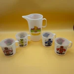 Vintage Mighty Morphin Power Rangers Juice Bar Cups & Pitcher 1994 Chilton Globe. Fixed Price $25.00.