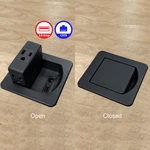 Flip Top Mini In-desk Centers Ac Power, Usb, RJ45 Outlets Electriduct. Fixed Price $112.99.