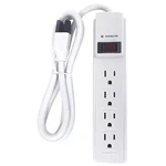 Outlet Strip, Surge, 4 5-15R, 5-15P, Ft., White, 52NY67. Fixed Price $10.85.