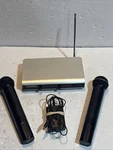 Samson SR266 Dual Handheld Wireless System Microphones Power Strip Read Descri. Fixed Price $27.99.