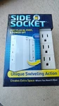 Side Socket Swivel Outlet W/ Surge Protector As Seen On Tv- New. Fixed Price $14.99.