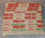 Vintage Band-aid Elastic Strips Johnson & Set Of 10 New Sealed Bandages. Fixed Price $9.00.