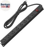 Metal 8 Outlet Mountable Power Strip, Wall Heavy Duty, Wide Spaced. Fixed Price $34.86.