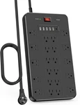 Surge Protector Power Strip, Fdtek 22 Ac Multiple Outlets With 6 (1 Usb-c),. Fixed Price $30.80.