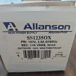 Neon Transformer Allanson SS1235OX Self Adjusting 2K-12KV, 35MA Electronic -new. Fixed Price $110.00.