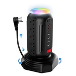 Power Strip Tower With Colorful Nightlight, 15 Ac Outlets And 6 Fasting Usb P.... Fixed Price $73.80.