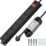 Kf Matel 6 Outlet Power Strip Surge Protection 2100J,HEAVY Duty Wide Space Po.... Fixed Price $35.12.