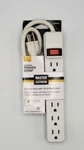 Master Electrician Indoor Power Strip 2.5' With 6 Outlets. Fixed Price $8.99.