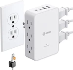 Honizer Splitter With 6 Ac Side Outlets, Flat Wall White. Fixed Price $29.10.