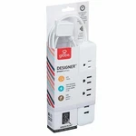 Globe Electric 78251 Designer Series Power Strip White. Fixed Price $14.95.