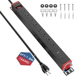 360 Rotating Mountable Power Strip With Usb Ports, 8 Outlet Surge Protecto. Fixed Price $49.70.