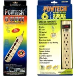 Powtech, 6 Surge Outlet, FT./12 Long Extension Power Strip. Fixed Price $16.95.