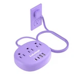 Purple Extension With Surge Protected 1080J - 5 Ft Flat Cord, .... Fixed Price $24.12.