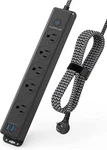 Surge Protector Power Strip With Usb Ports, 10FT Braided Extension Cord, 5 Out. Fixed Price $36.73.