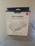 Cyberpower Usb Charger 8 Ft Cord Surge Protector Ports & White 207. Fixed Price $13.99.