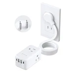 Trond Prong Power Strip, Two Outlet Adapter, 20W Usb C, 10 Ft Ultra F.... Fixed Price $26.62.