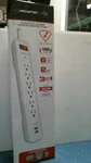 Monster 3 Ft. 6 Outlets Power Strip W/surge Protection White (04704) Fs. Fixed Price $30.00.
