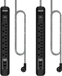 Oviitech Surge Protector Power Strip With Usb PORT,6 6AC/5FT, Black. Fixed Price $34.83.
