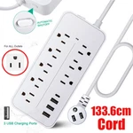 Multi Outlet Wall Mountable Usb Surge Protector Power Strip 8 Plugs 12IN1. Fixed Price $13.95.
