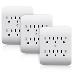 6-OUTLET Extender With Central Anchor, 3-PRONG Grounded Wall Tab, Multiple. Fixed Price $33.39.