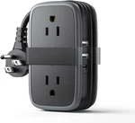 Travel Power Strip With Usb Ports, 4FT Flat Plug Wrapped Around Short Extension. Fixed Price $44.99.