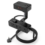 Hopow Dual Layer Clamp Power Strip, Desktop Edge Mount Charging Station .... Fixed Price $63.68.