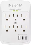 Insignia- 6-OUTLET / 2-USB-C 1-USB Wall Tap 1,800 Joules Surge Protector .... Fixed Price $19.99.