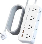 Power Strip Surge Protector - Multi Plug Outlet Adapter With 8 Widely.... Fixed Price $16.87.