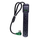 6 Outlet Surge Protector With 3 Ft. Heavy Duty Cord - Black. Fixed Price $8.86.