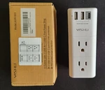 Usb Multi Outlet Extender Surge Protector With Rotating Plug, 6 Ac. Fixed Price $14.47.