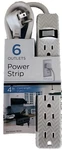 6-OUTLET Power Strip 4 Ft Extension Cord Grey & White Chevron Flat Plug. Fixed Price $21.20.