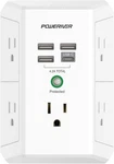Surge Protector With 4 Usb Ports - Multi Outlet Extender For 3U1C, White. Fixed Price $18.99.
