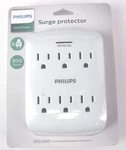 Phillips Surge Protector Six Grounded Outlets 900 Joules. Fixed Price $14.95.