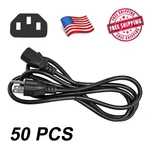 50-LOT New Ac Power Cord Cable Desktop Monitor Computer 6FT IEC320 18AWG Pc. Fixed Price $69.99.
