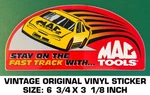 Mac Tools Stay On The Fast Track-vintage Original Vinyl Decal Sticker-automotive. Fixed Price $9.41.