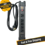 Southwire 5127 Heavy-duty Magnetic Power Strip W/2.4USB, Outlets & 8 Foot Cord. Fixed Price $61.82.