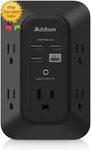 Usb Wall Charger Surge Protector - 5 Outlet Extender With 4 Charging Ports. Fixed Price $18.15.