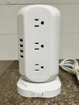 Aofo Tower Power Strip Surge Protector W/12 Outlets & 4 Usb Plugs. Fixed Price $18.99.